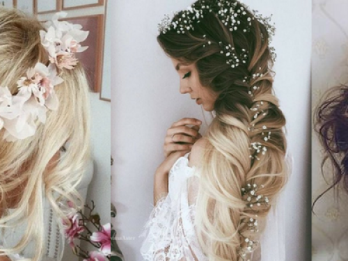 Νυφικά Χτενίσματα σε Ombre Μαλλιά 