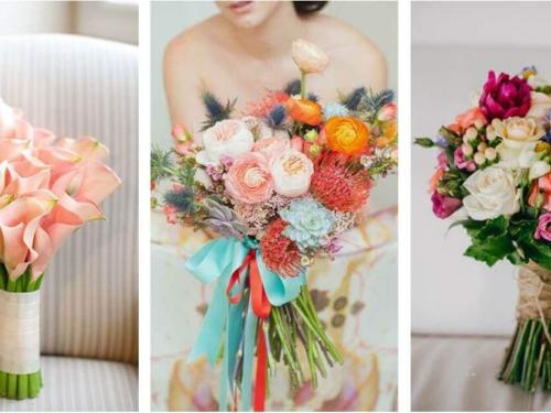 Υπέροχες καλοκαιρινές ανθοδέσμες γάμου